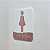 Placa de identificação para banheiros Feminino - Acrílico Branco - Imagem 3